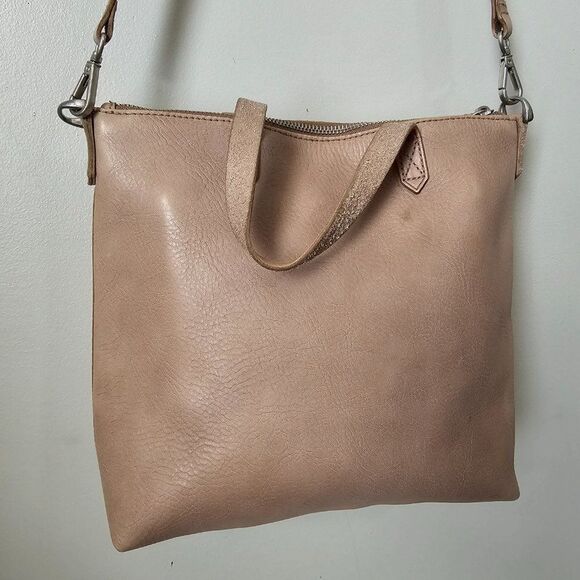 EUC MADEWELL ZIP TOP TRANSPORT TAN GENUINE LEATHER CROSSBODY BAG - Picture 6 of 16